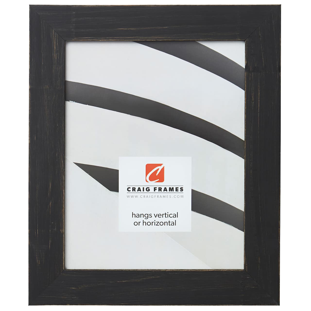 Craig Frames Jasper Charcoal Black Picture Frame